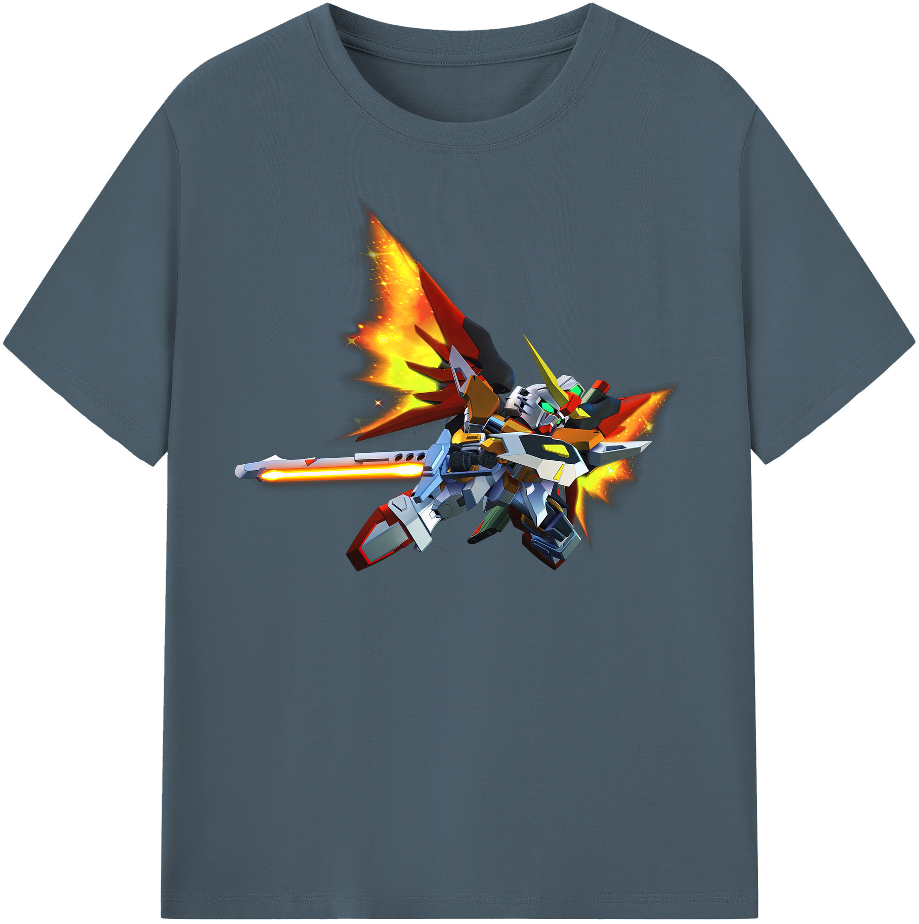 （画像用） 機動戦士ガンダム Mobile Suit Gundam 綿100％半袖Tシャツ（フロントプリント）